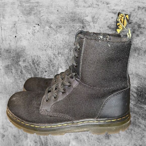 Dr Martens Combs Tech junior Youth Size 3 Boots Black Leather AirWair AW004 - Picture 3 of 9